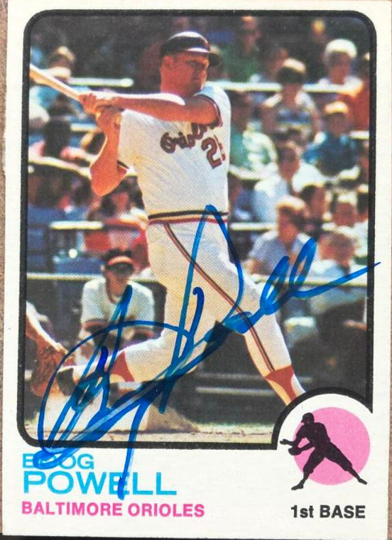 Boog Powell Autographed 1973 Topps #325