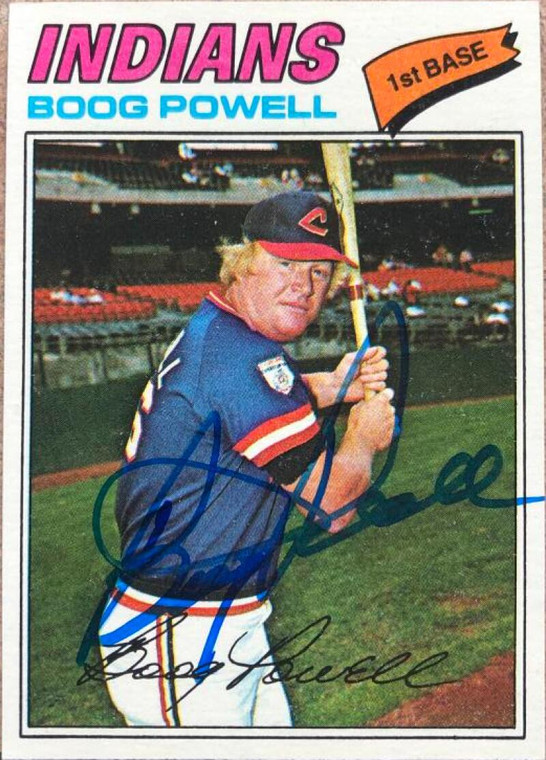 Boog Powell Autographed 1977 Topps #206