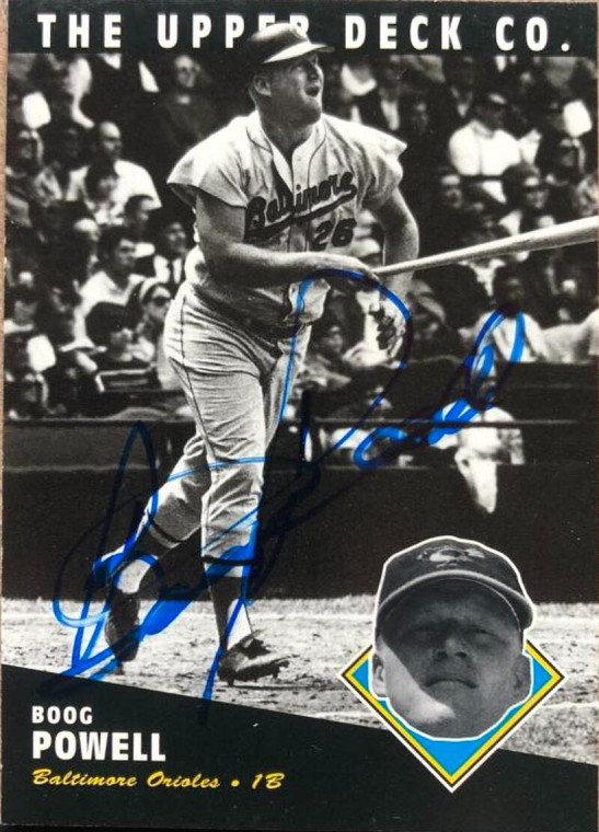 Boog Powell Autographed 1994 Upper Deck All-Time Heroes #195