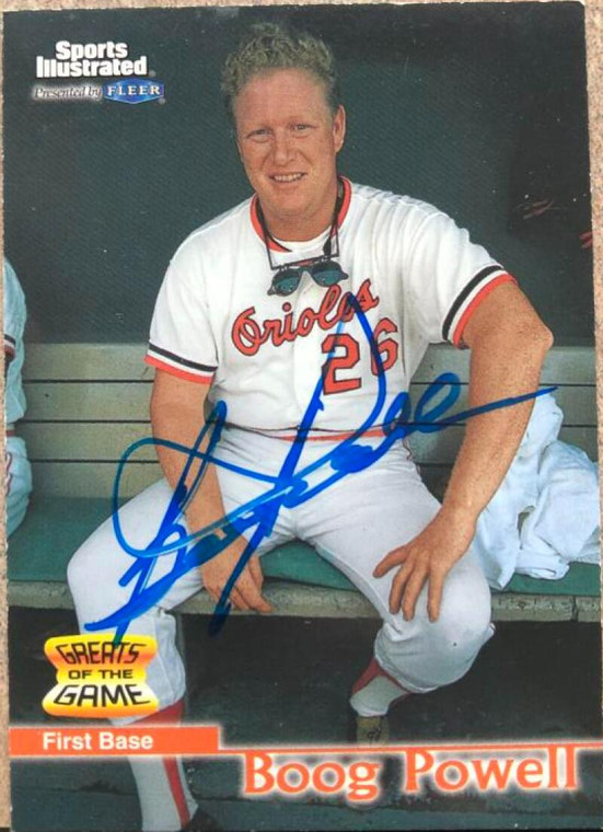 Boog Powell Autographed 1999 Sports Illustrated Greats of the Game #26