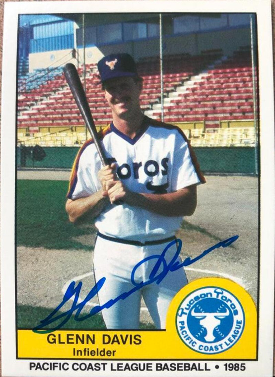 Glenn Davis Autographed 1985 Cramer Tucson Toros #65