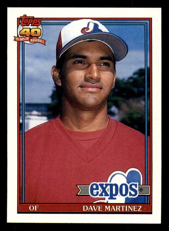 1991 Topps #24 Dave Martinez VG Montreal Expos 