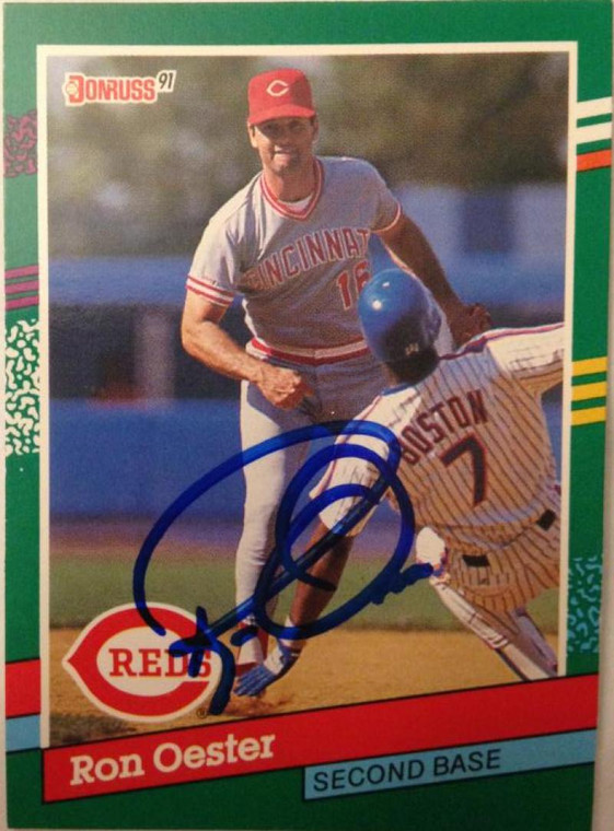 Ron Oester Autographed 1991 Donruss #628