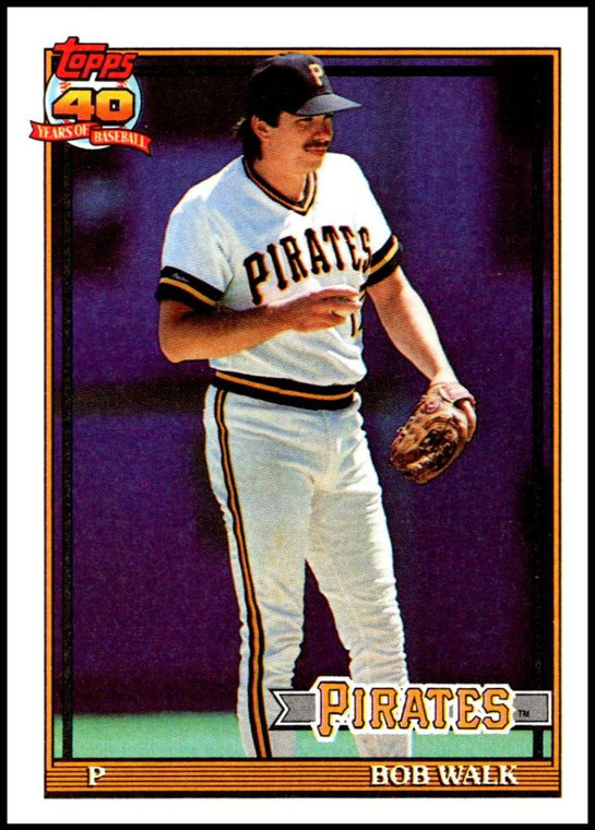 1991 Topps #29 Bob Walk VG Pittsburgh Pirates 