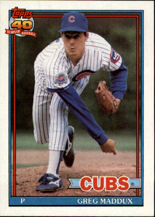 1991 Topps #35 Greg Maddux VG Chicago Cubs 