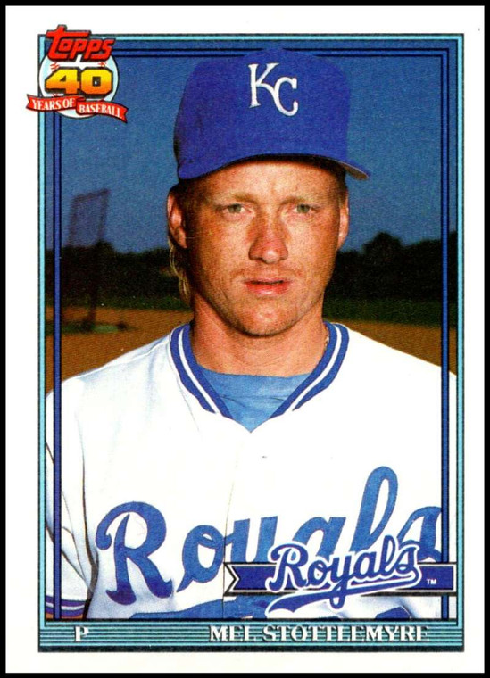 1991 Topps #58 Mel Stottlemyre Jr. VG Kansas City Royals 