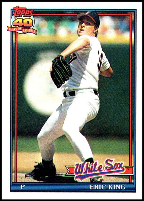 1991 Topps #121 Eric King VG Chicago White Sox 
