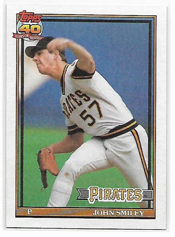 1991 Topps #143 John Smiley VG Pittsburgh Pirates 