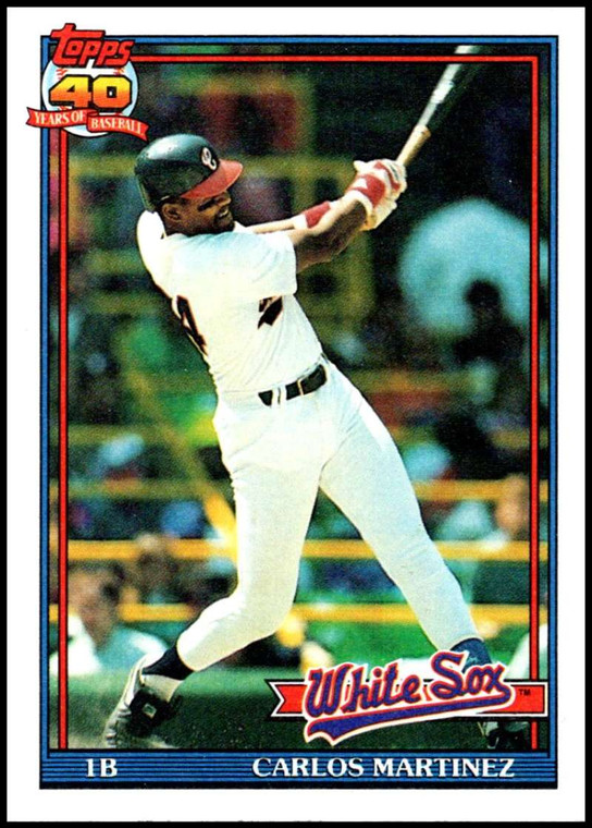 1991 Topps #156 Carlos Martinez VG Chicago White Sox 