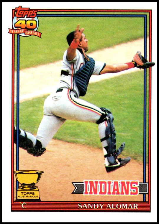 1991 Topps #165 Sandy Alomar Jr. VG Cleveland Indians 