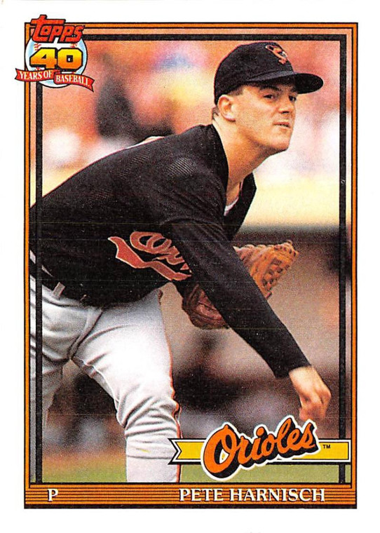 1991 Topps #179 Pete Harnisch VG Baltimore Orioles 