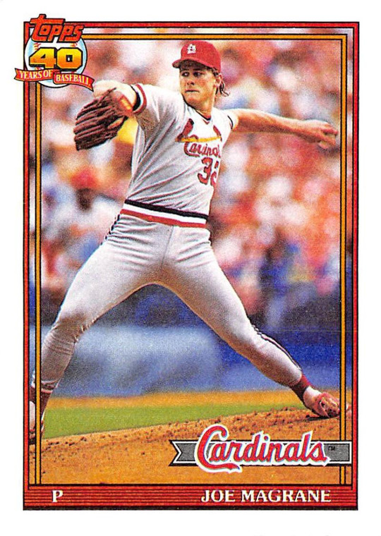 1991 Topps #185 Joe Magrane VG St. Louis Cardinals 