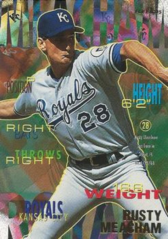 1995 Fleer #169 Rusty Meacham VG Kansas City Royals 