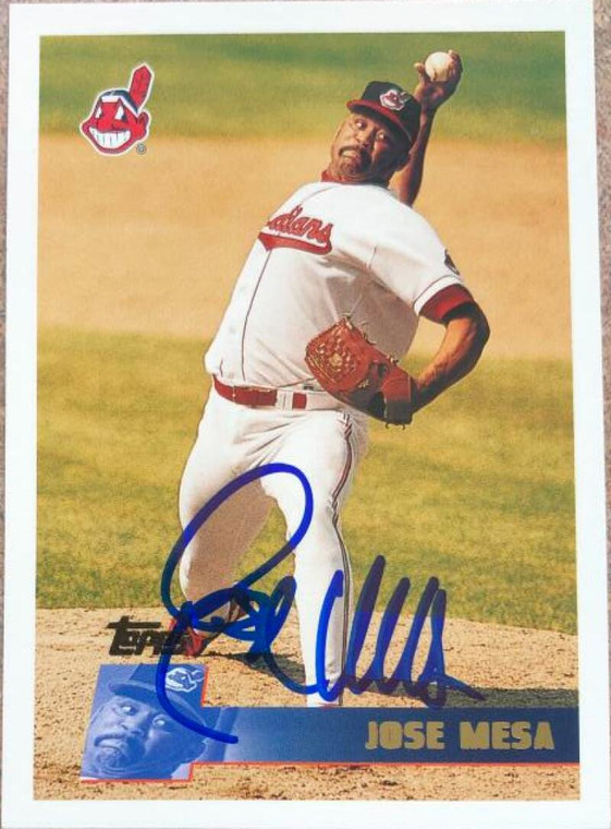 Jose Mesa Autographed 1996 Topps #276