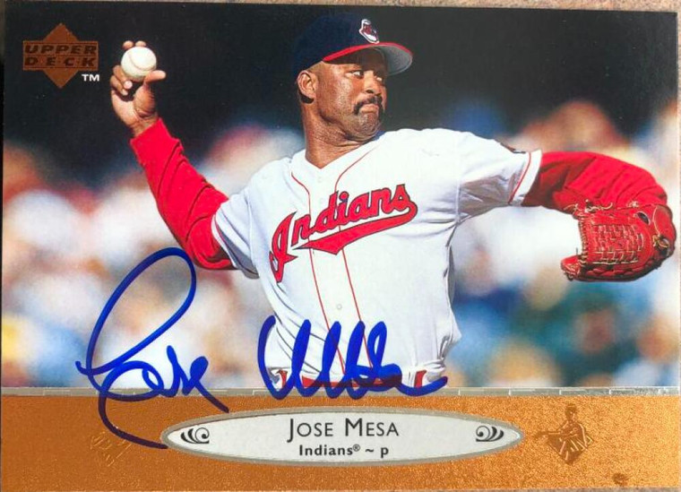 Jose Mesa Autographed 1996 Upper Deck #57