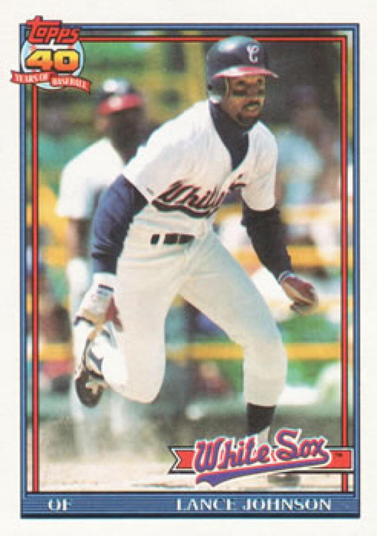 1991 Topps #243 Lance Johnson VG Chicago White Sox 