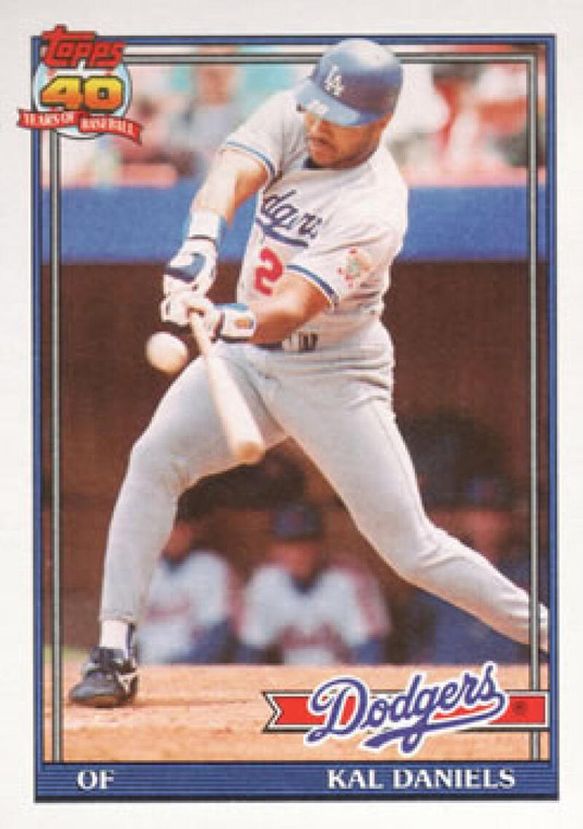 1991 Topps #245 Kal Daniels VG Los Angeles Dodgers 