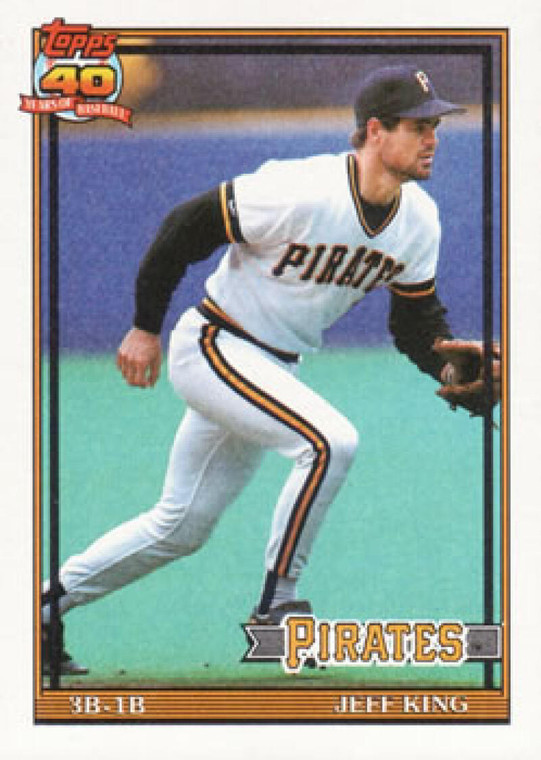 1991 Topps #272 Jeff King VG Pittsburgh Pirates 