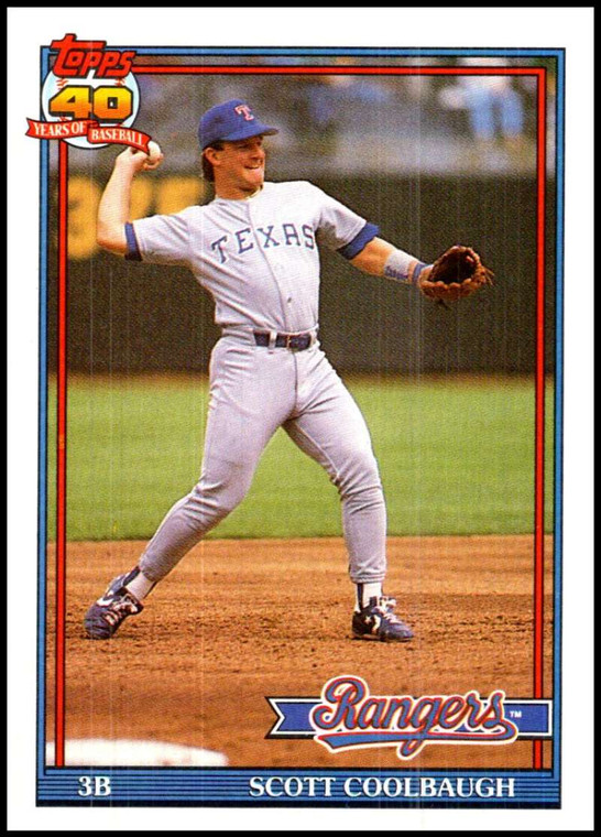 1991 Topps #277 Scott Coolbaugh VG Texas Rangers 