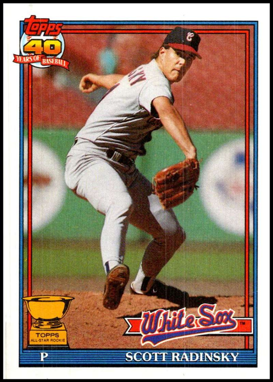 1991 Topps #299 Scott Radinsky VG Chicago White Sox 