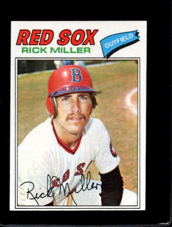 1977 Topps #566 Rick Miller VG Boston Red Sox 