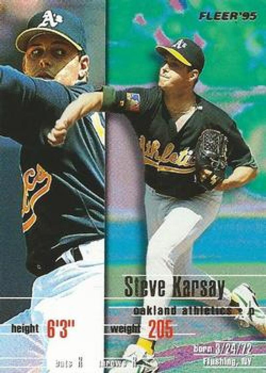 1995 Fleer #248 Steve Karsay VG Oakland Athletics 