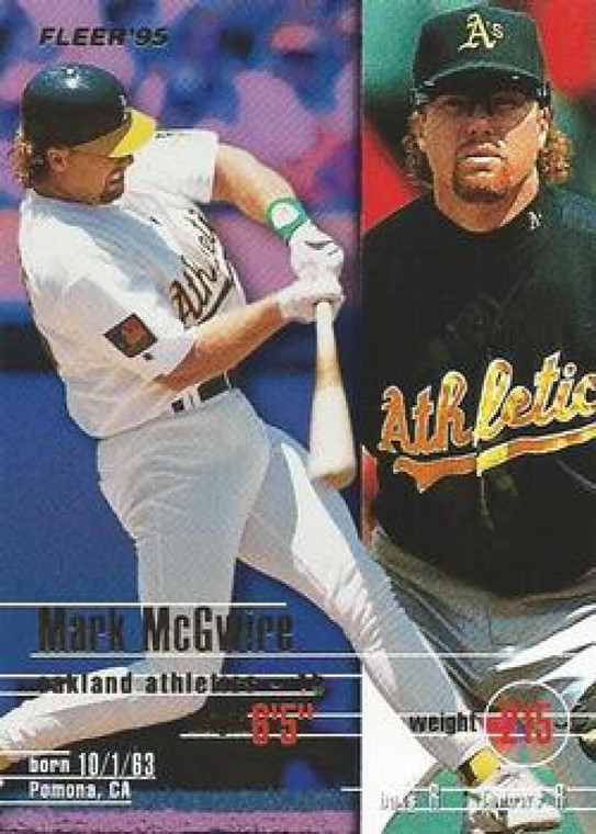 1995 Fleer #249 Mark McGwire VG Oakland Athletics 