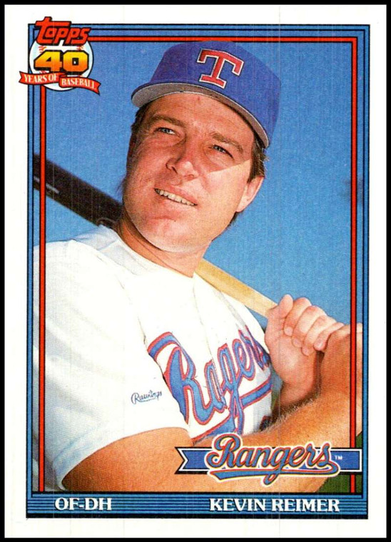 1991 Topps #304 Kevin Reimer VG Texas Rangers 