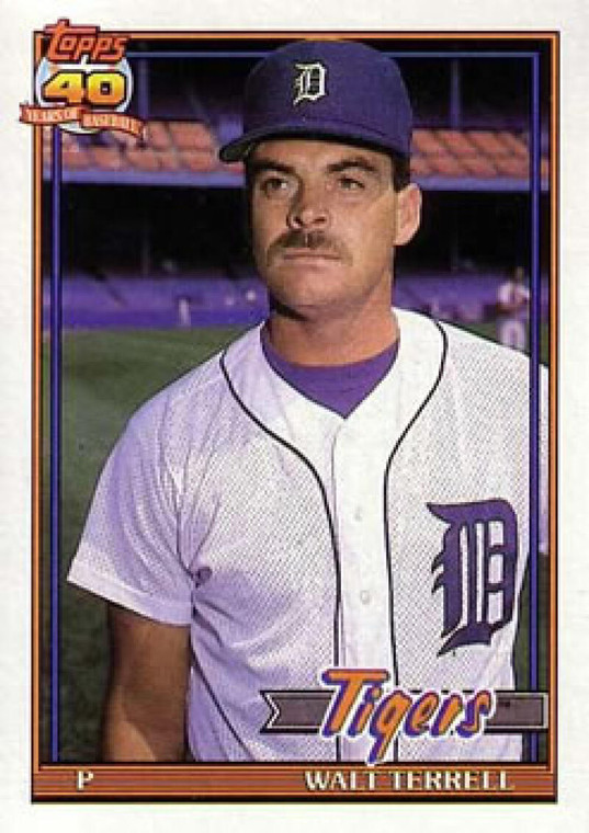1991 Topps #328 Walt Terrell VG Detroit Tigers 