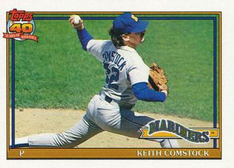 1991 Topps #337b Keith Comstock COR VG Seattle Mariners 