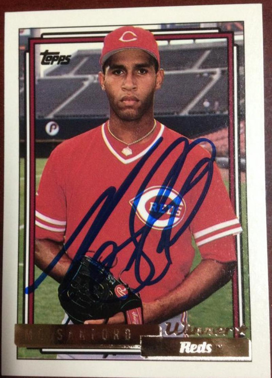 SOLD 4001 Mo Sanford Autographed 1992 Topps Gold Winner #674