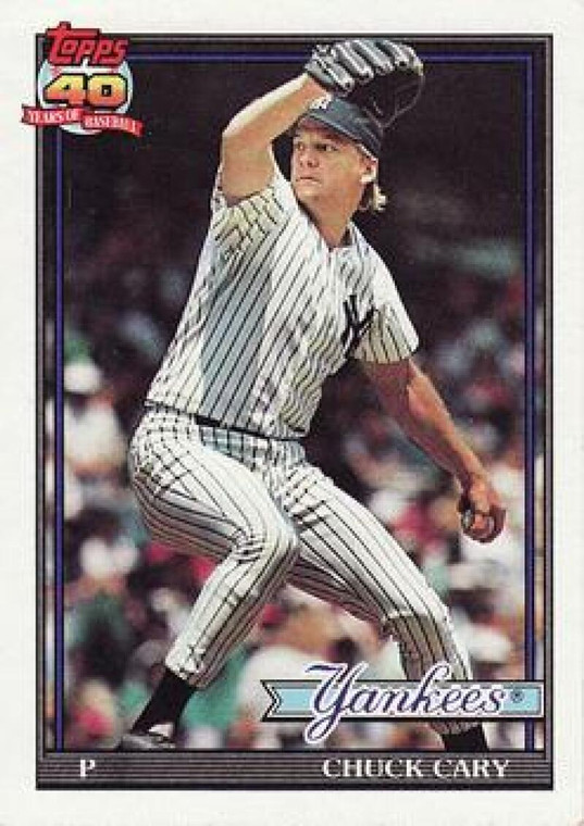1991 Topps #359 Chuck Cary VG New York Yankees 