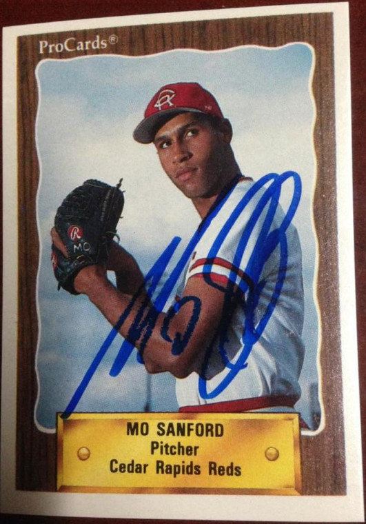 Mo Sanford Autographed 1990 Pro Cards #2321