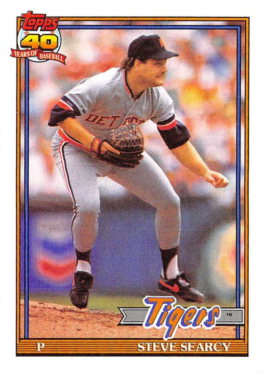 1991 Topps #369 Steve Searcy VG Detroit Tigers 
