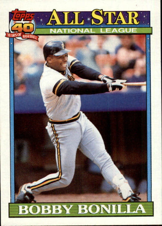 1991 Topps #403 Bobby Bonilla AS VG Pittsburgh Pirates 