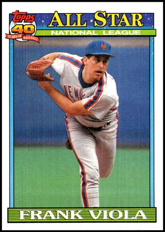 1991 Topps #406 Frank Viola AS VG New York Mets 