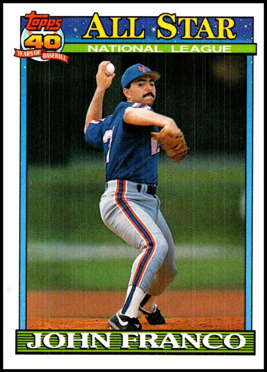 1991 Topps #407 John Franco AS VG New York Mets 