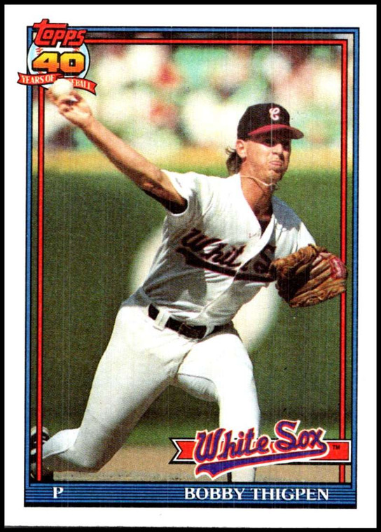 1991 Topps #420 Bobby Thigpen VG Chicago White Sox 