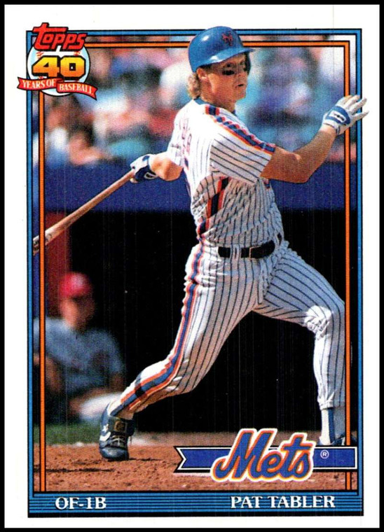 1991 Topps #433 Pat Tabler VG New York Mets 