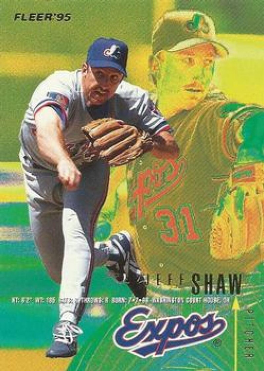 1995 Fleer #360 Jeff Shaw VG Montreal Expos 