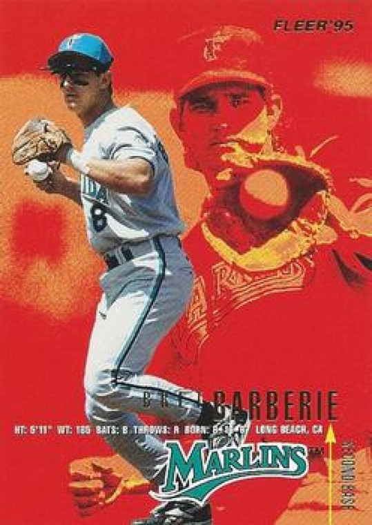 1995 Fleer #325 Bret Barberie VG Florida Marlins 