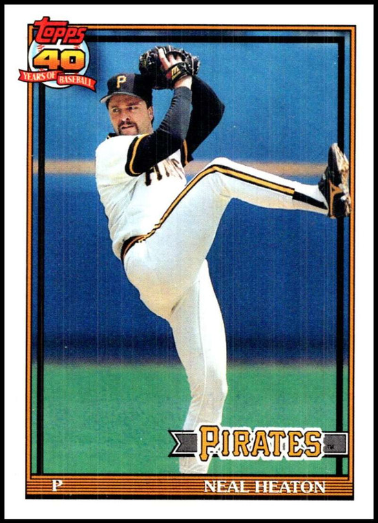 1991 Topps #451 Neal Heaton VG Pittsburgh Pirates 
