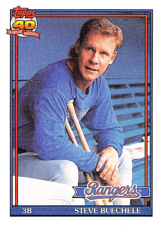 1991 Topps #464 Steve Buechele VG Texas Rangers 