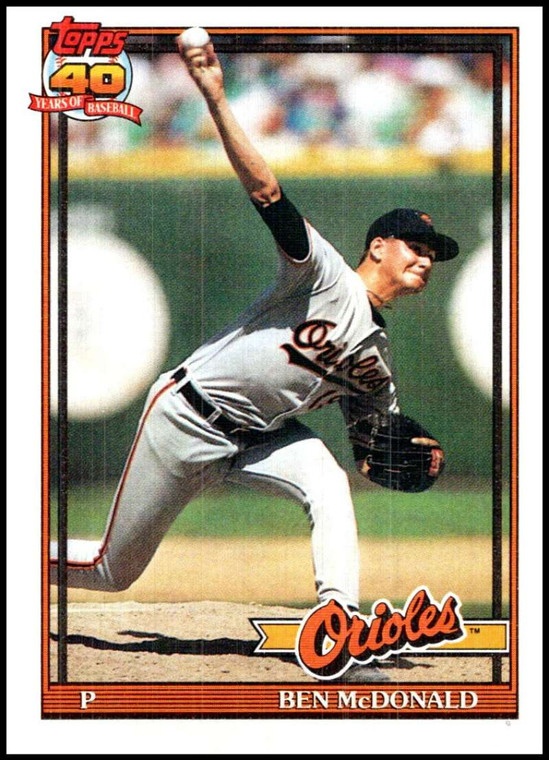 1991 Topps #497 Ben McDonald VG Baltimore Orioles 