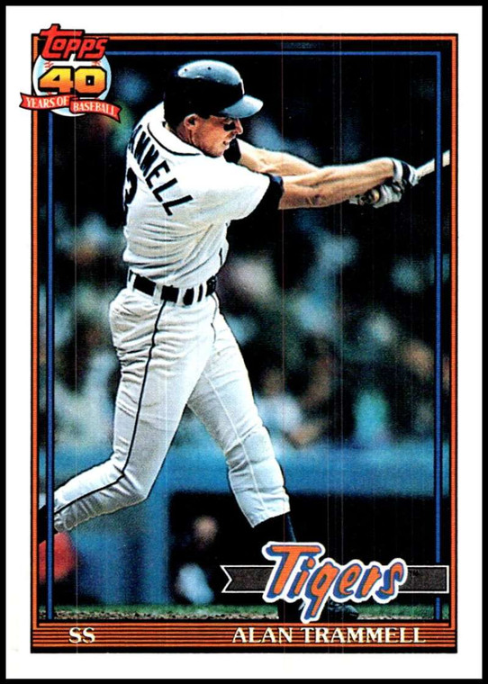 1991 Topps #275 Alan Trammell VG Detroit Tigers 