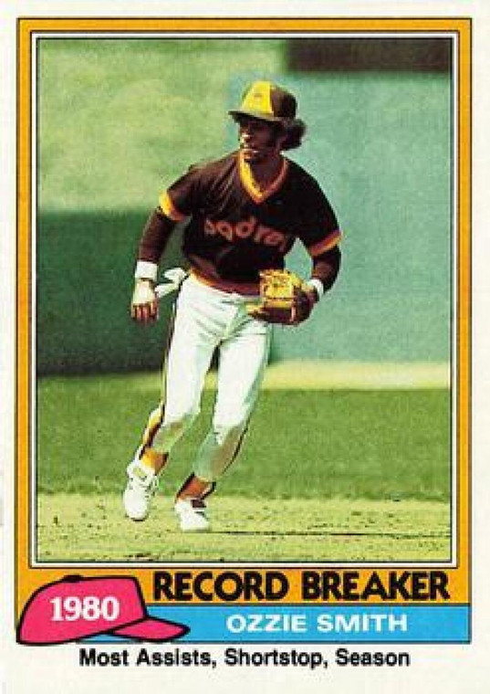 1981 Topps #207 Ozzie Smith RB VG San Diego Padres 