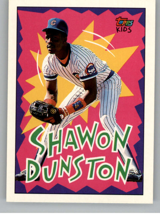 1992 Topps Kids #5 Shawon Dunston NM-MT Chicago Cubs 