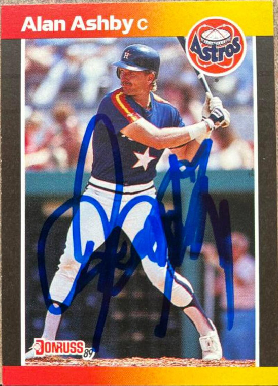Alan Ashby Autographed 1989 Donruss #88