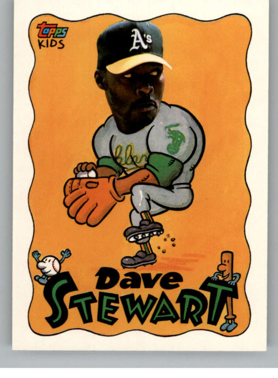 1992 Topps Kids #117 Dave Stewart NM-MT Oakland Athletics 