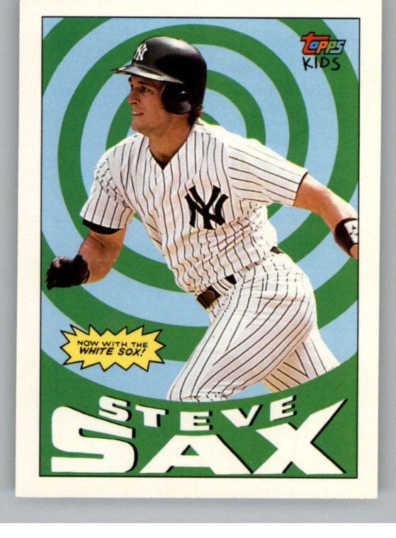 1992 Topps Kids #85 Steve Sax NM-MT New York Yankees 